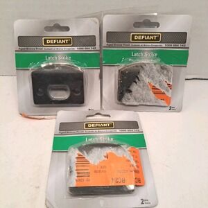 Defiant Door Latch Strike Aged Bronze Finish New 2 Pack *** Lot of 3!